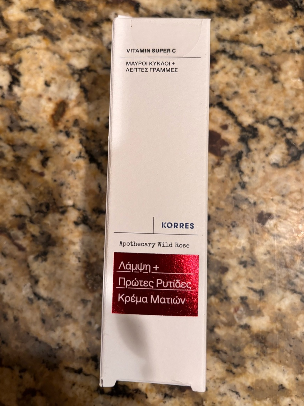 NIB Korres Apothecary Wild Rose Vitamin Super C Bright-Eyed Cushion Cream 15ml